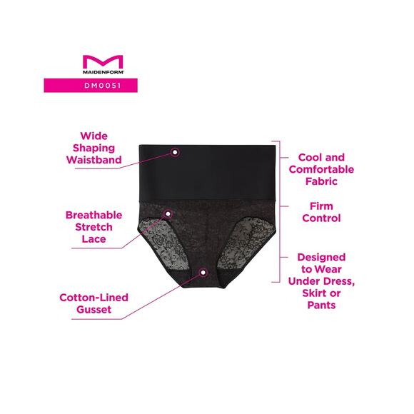 Maidenform Tummy Control Shapewear Underwear Brief Nude Size 2XL 1000 - Picture 3 of 3